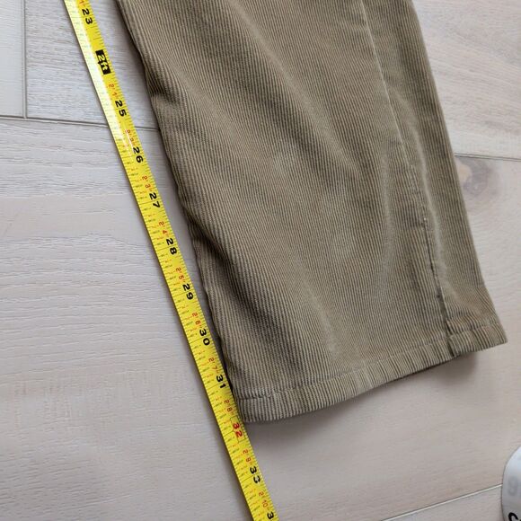 Levi’s 505 Corduroy Pants Mens 31x32 Straight Leg Tan White Tab Khaki - Picture 8 of 10